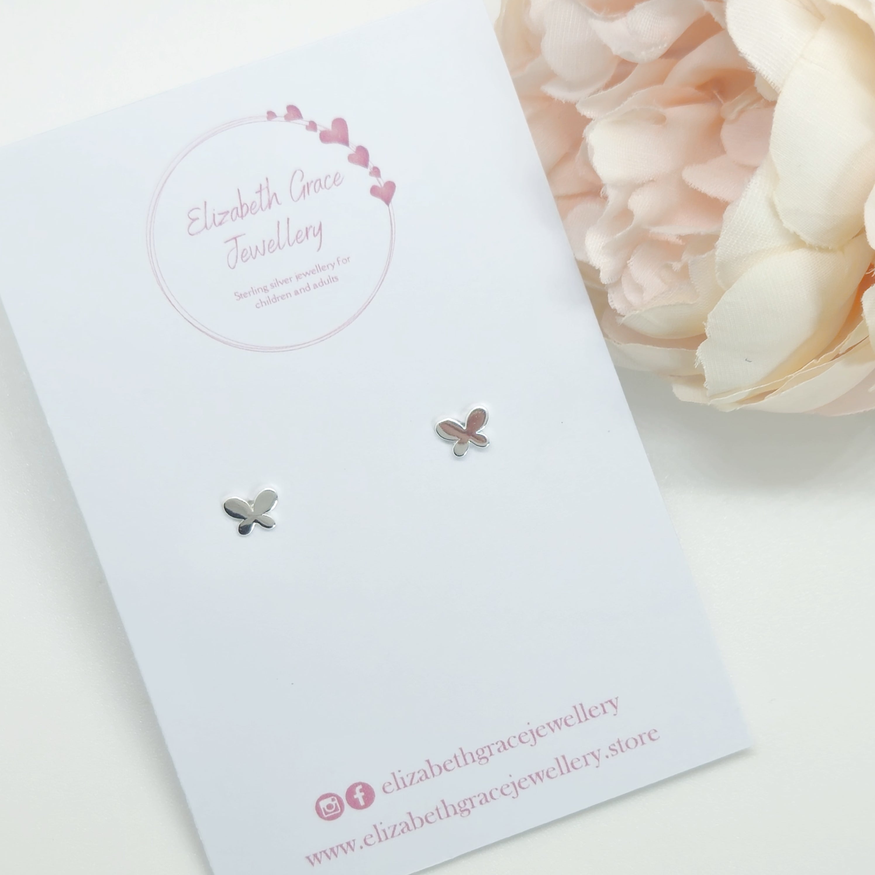 Small Butterfly Studs