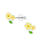 Yellow Flower Studs