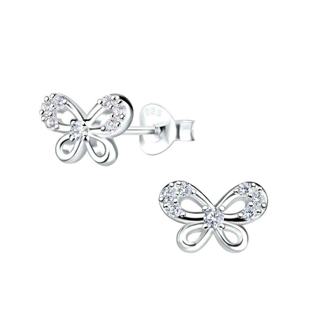 Butterfly CZ Studs