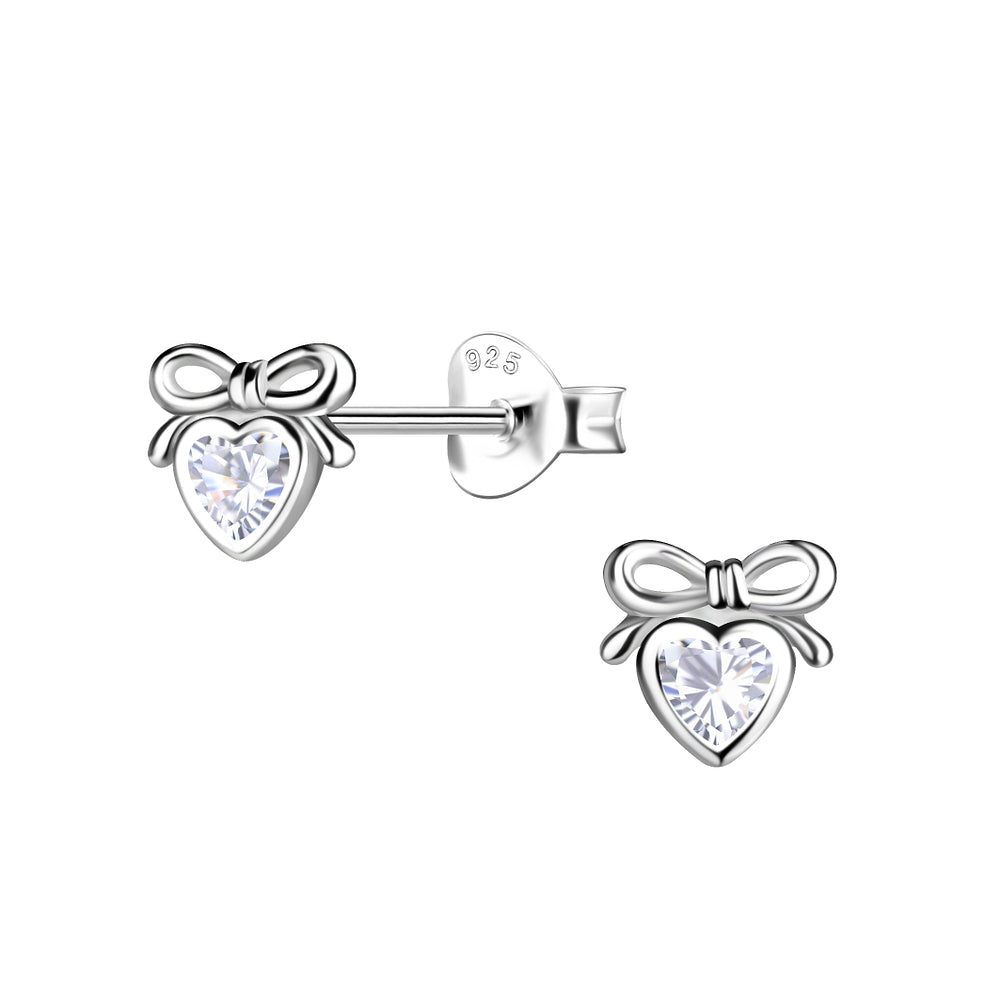 Bow & Heart Studs