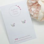 Colourful Butterfly Studs
