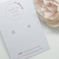 Purple CZ Small Flower Studs