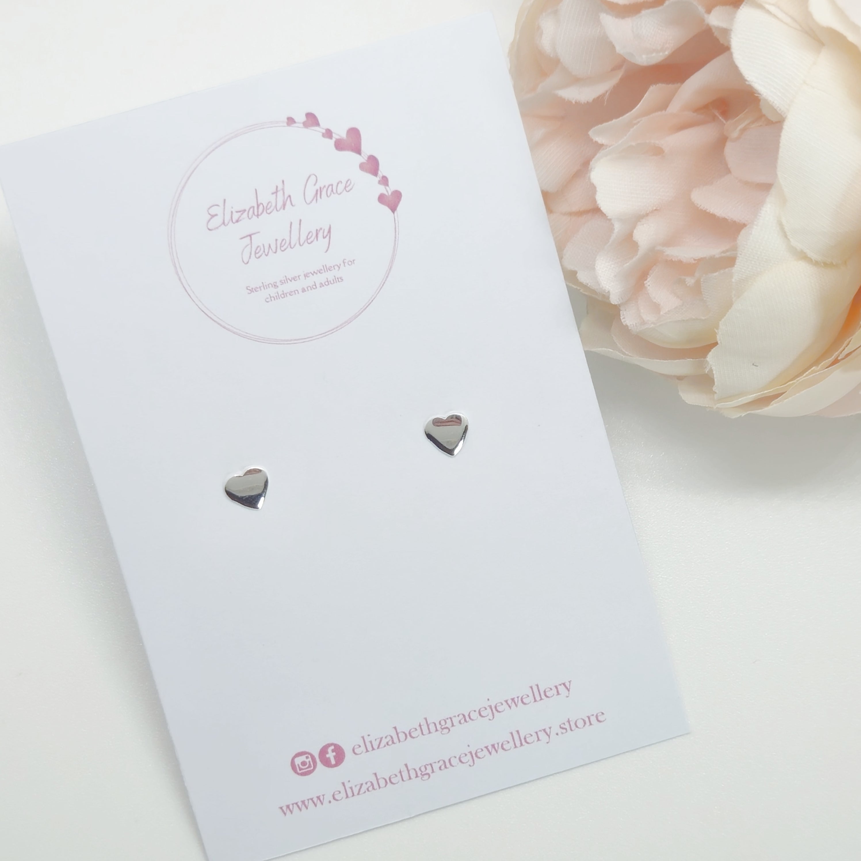 Small Heart Studs