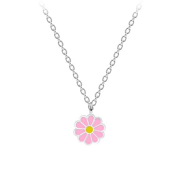 Pink Daisy Necklace