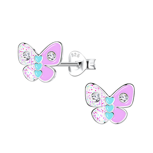 Colourful Butterfly Studs