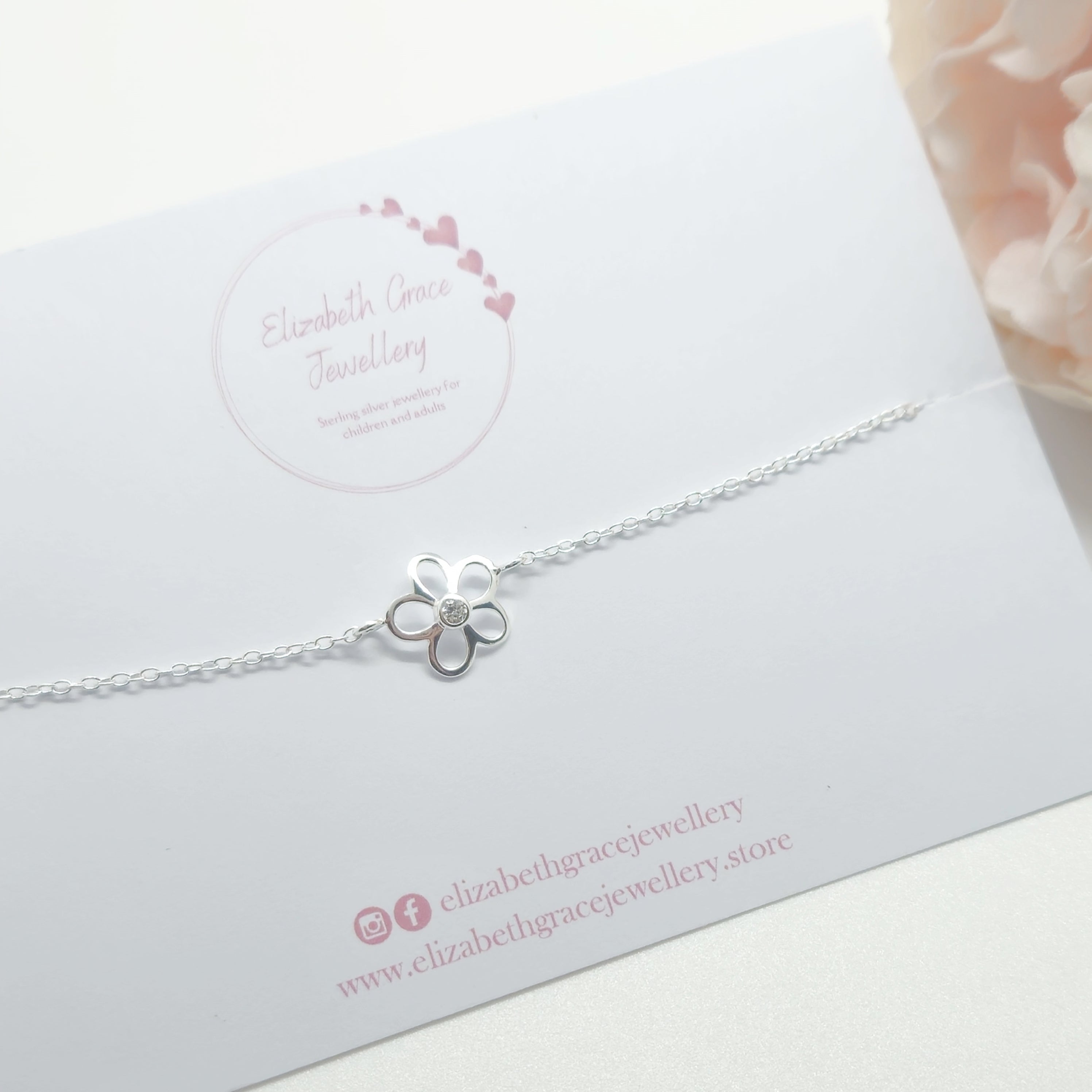 Pretty Flower CZ Bracelet