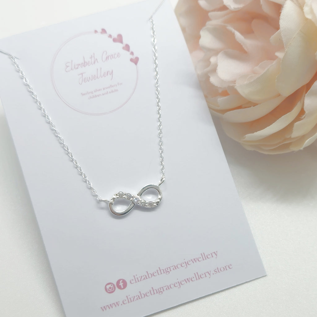 Infinity CZ Necklace