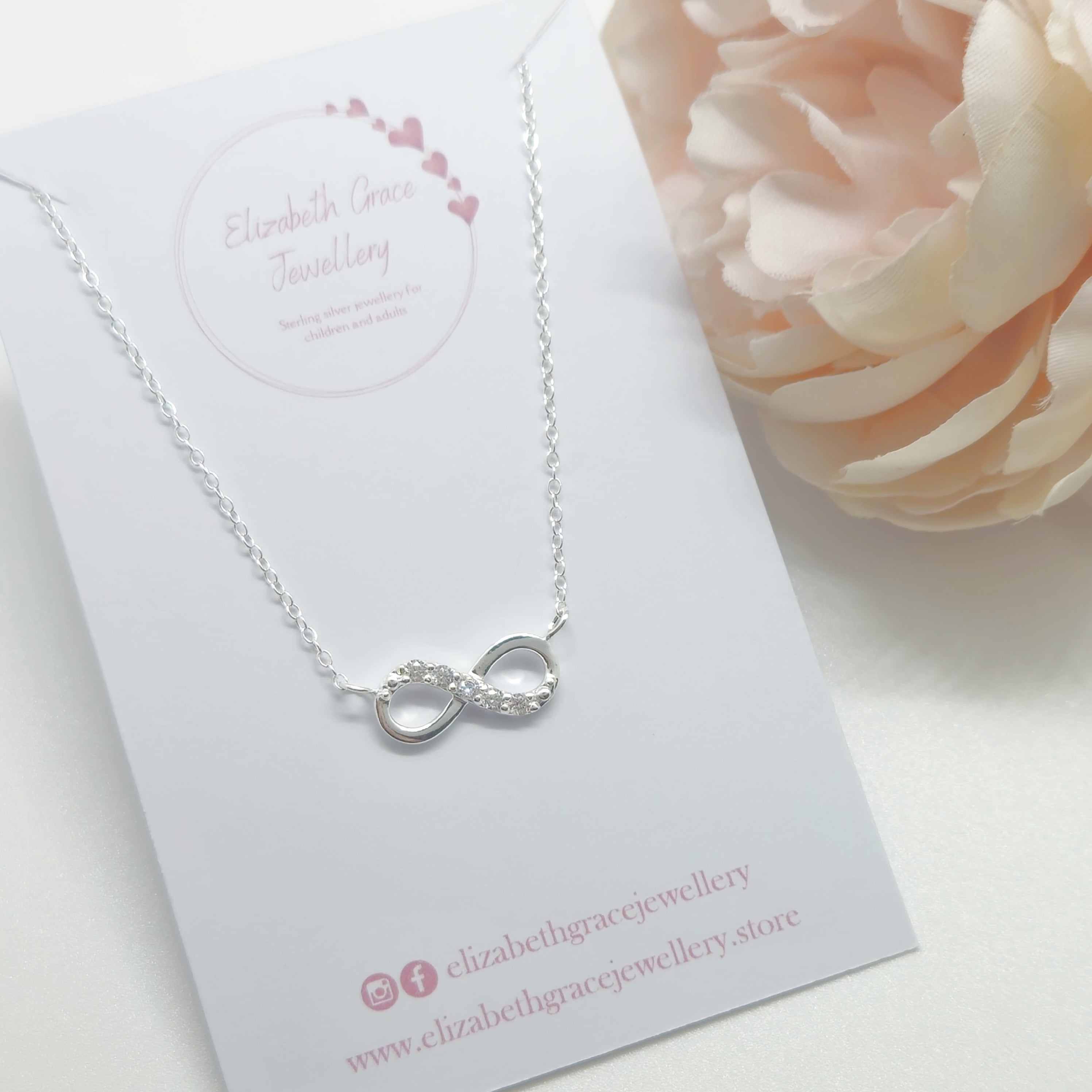 Infinity CZ Necklace