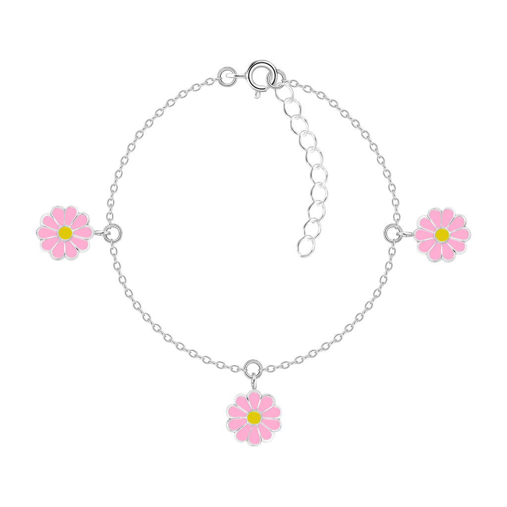 Pink Daisy Bracelet