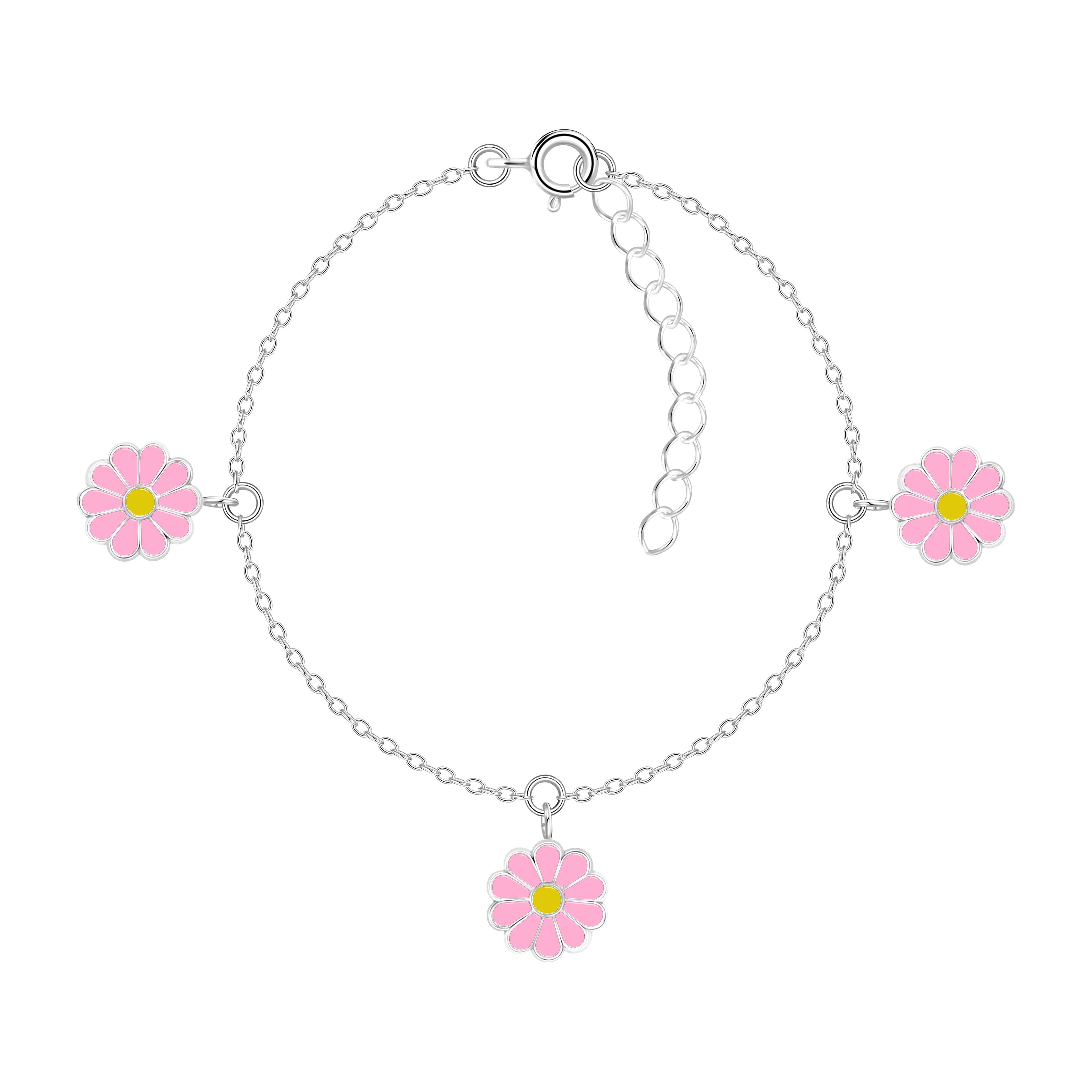 Pink Daisy Bracelet