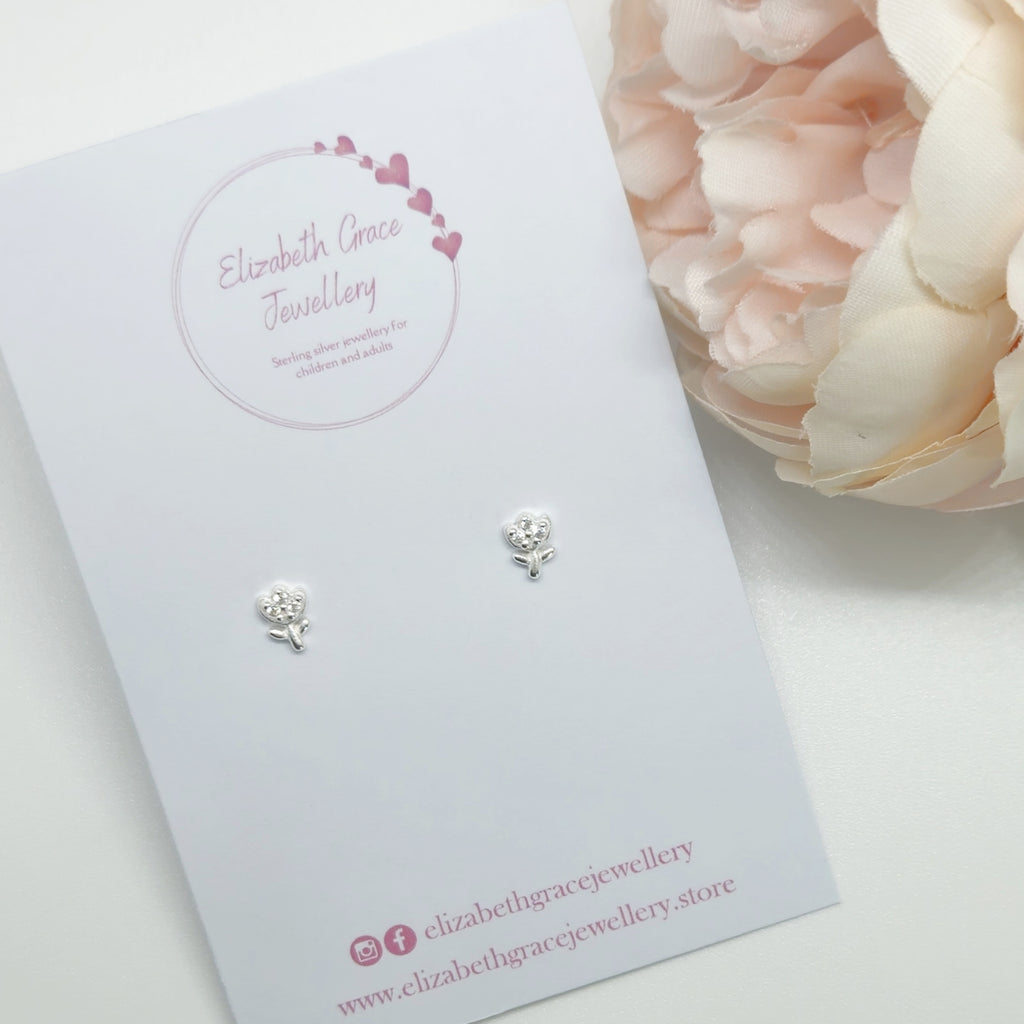 Tulip CZ Studs