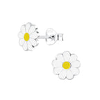 White Daisy Studs