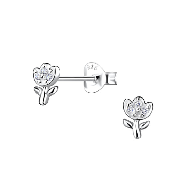 Tulip CZ Studs