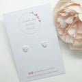 Bow & Heart Studs