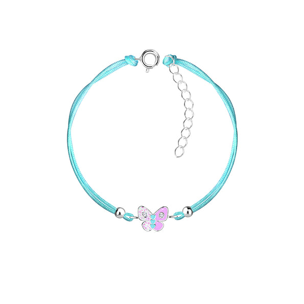 Colourful Butterfly Cord Bracelet