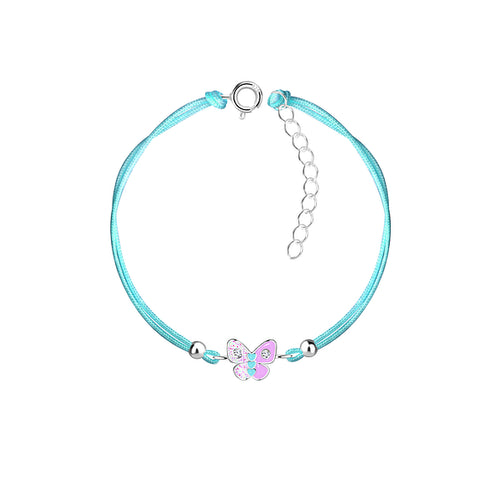 Colourful Butterfly Cord Bracelet