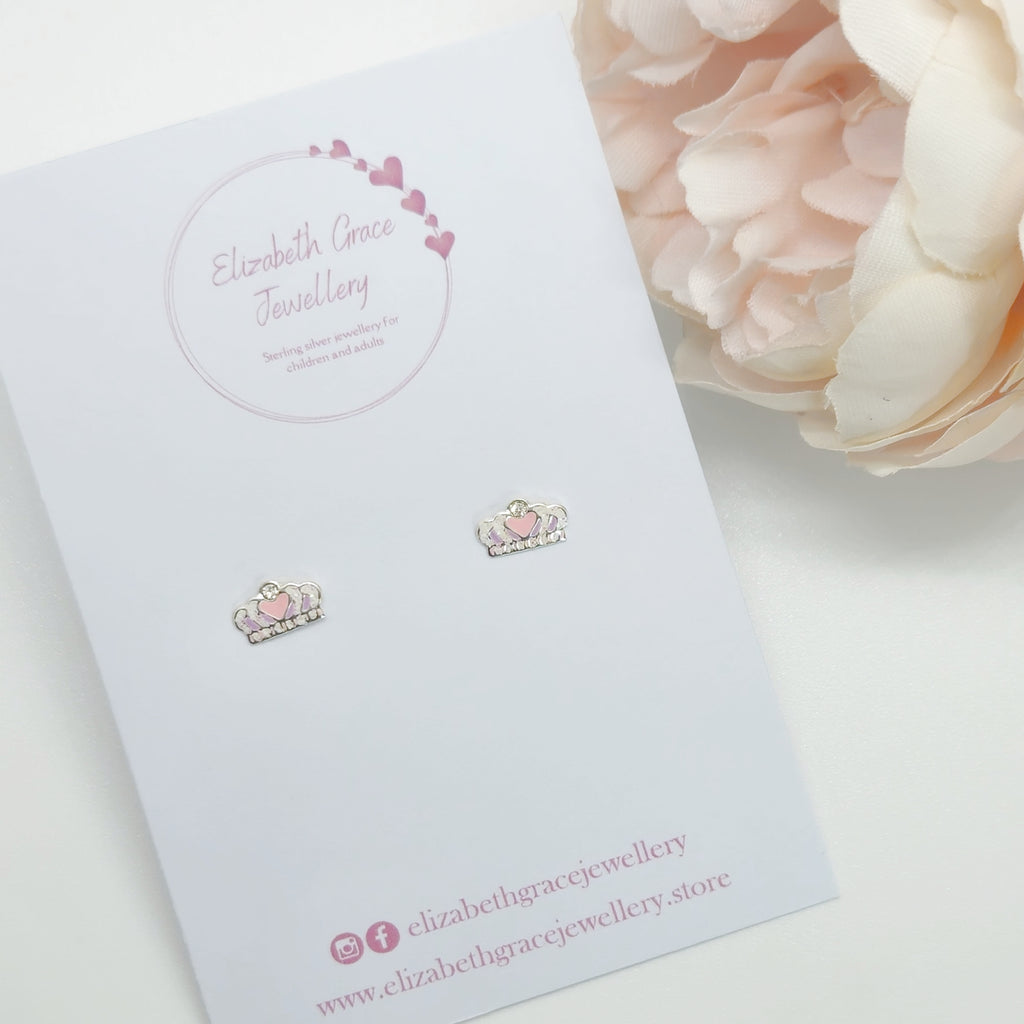 Princess Crown Studs