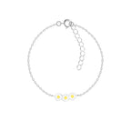White Daisy Bracelet