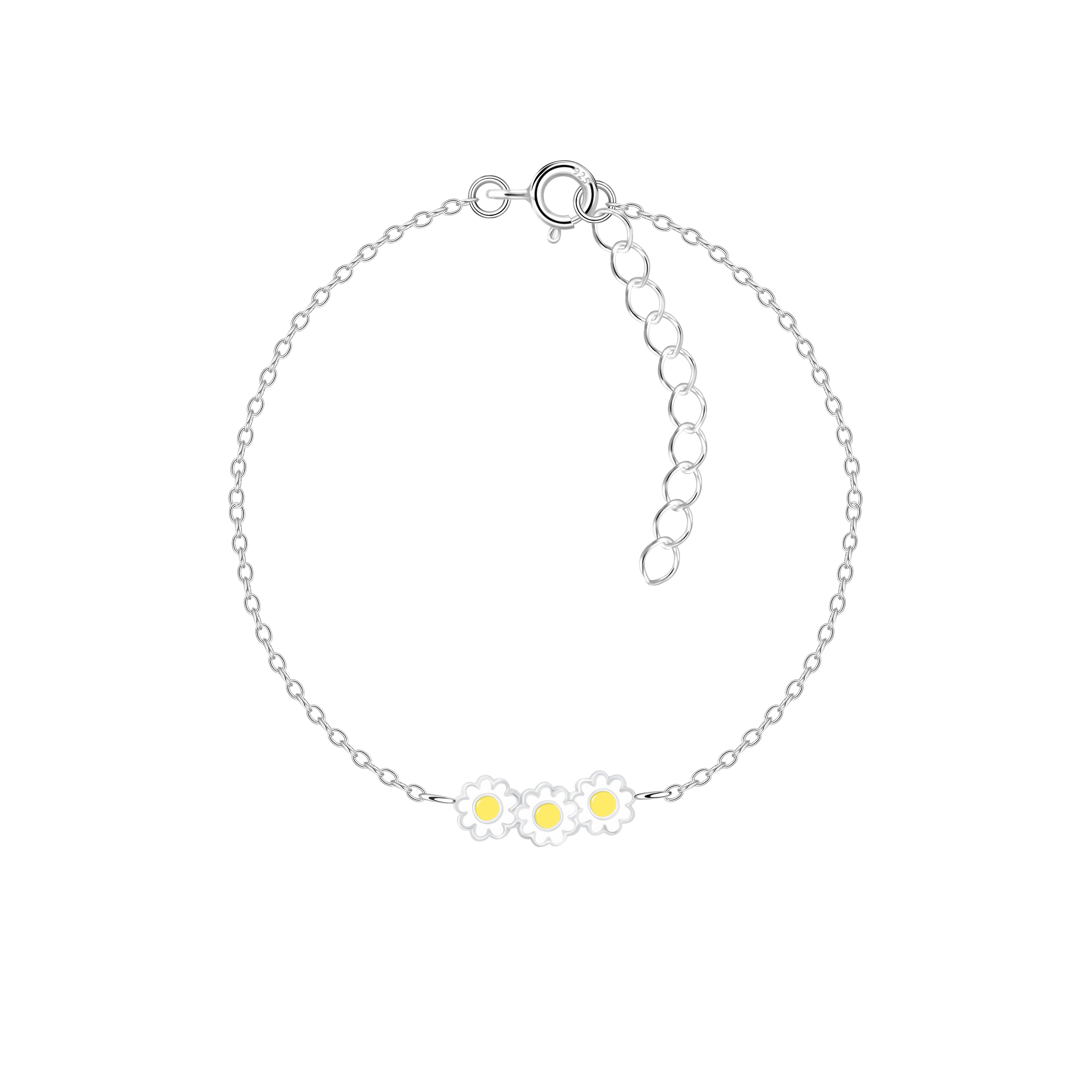 White Daisy Bracelet