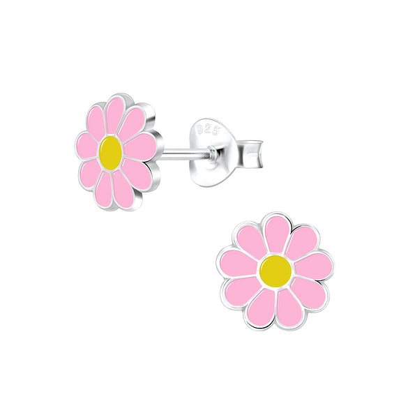 Pink Daisy Studs