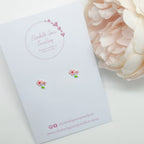 Pink Flower Studs